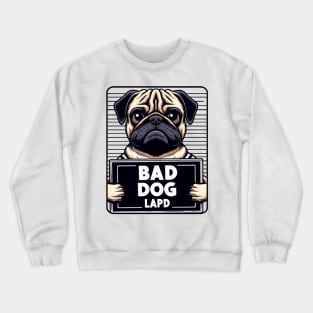 LAPD Bad Dog Jail Photo Crewneck Sweatshirt